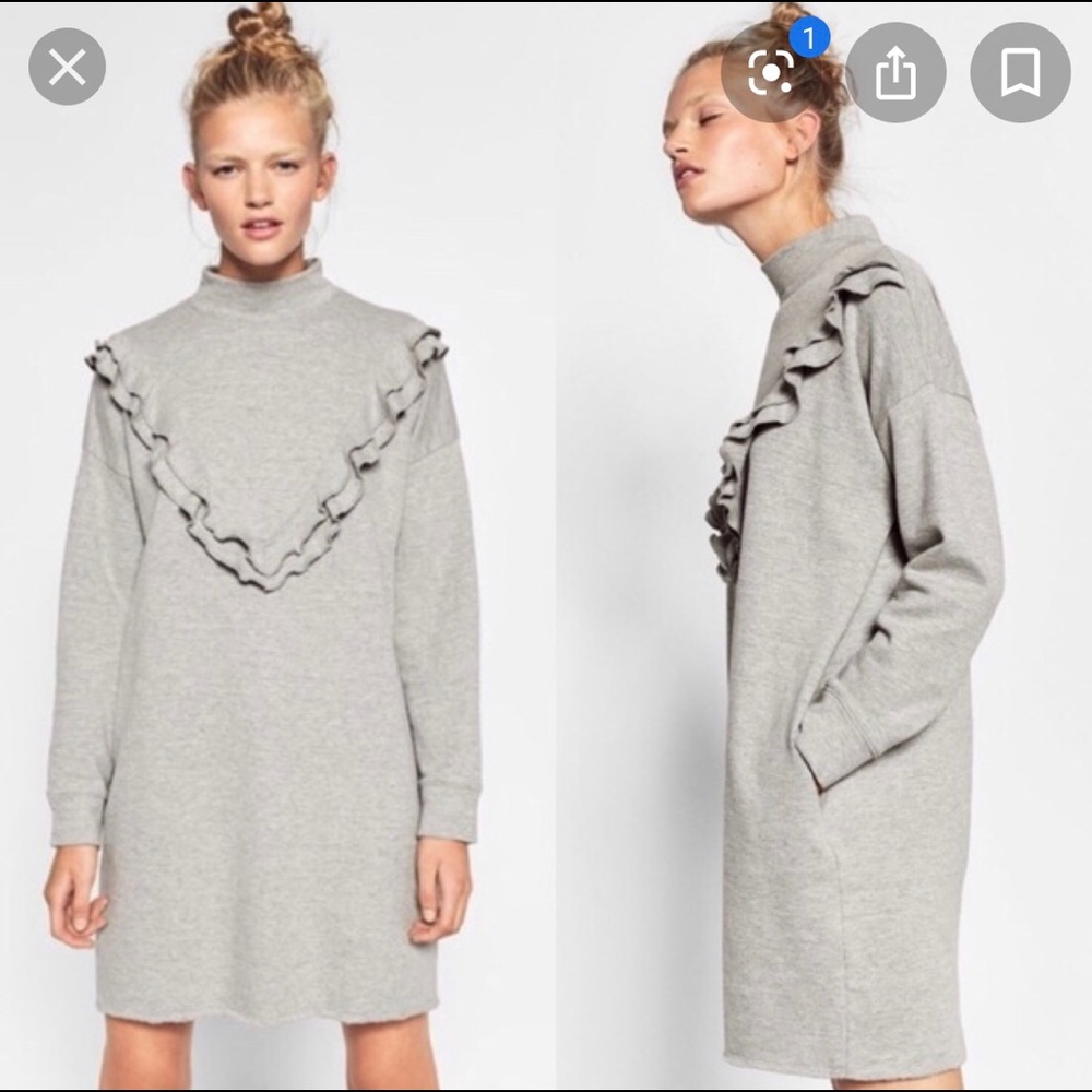 Zara sweatshirt dress